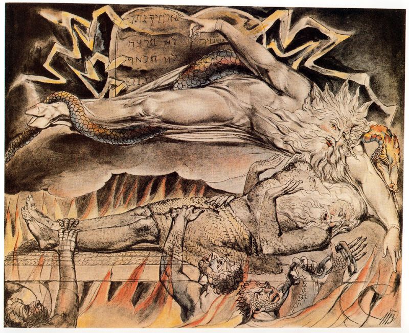 "Job's Evil Dreams" by William Blake